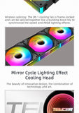 TEUCER NA-240 ARGB CPU Liquid Cooler LGA 2011 1700 1200 AM4 AM5 240mm Water Cooling Radiator Equipped with JM-1 Wireless Fan