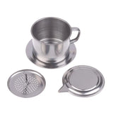 Stainless Steel Coffee Filter Infuse Cup Vietnamese Coffee Dripper Maker Pot Portable Coffee Drip Strainer Kitchen Tools 1PC