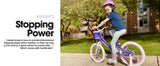 US warehouse Colorful Girls Bike with Basket & Training Wheels 12 14 16 18 Inch Kids Bike Foot Brake Child Children Bicycle
