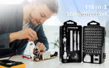 115-in-1 Precision Screwdriver Set for Electronics Repair DIY Tools Kit for Phone Laptop PC Watches Glasses and Eyewear