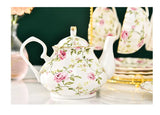 400ML European Bone China Teapot English Afternoon Tea Set Teapot High-Grade Porcelain Coffee Pot Heat Resistant Kettle Pot