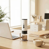 1pcs portable capsule coffee machine Meiyi concentrated electric household small heating pump pressure coffee machine, suitable