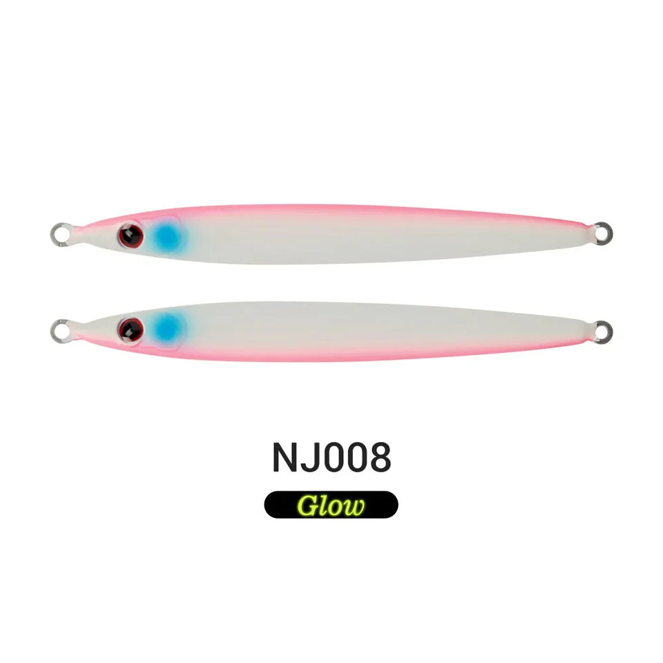 Noeby Metal Jig Fishing Lure 60g Long Casting Jigs Steel Panels Stronger Shore Jigging Long Casting Saltwater Fishing Lures