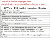 1~100m New  Flexible Braided PP Cotton + PET Yarn Harness Sheath Sleeving Cable Sleeve Wrie Insulated Protection Wrap 4 8 12mm