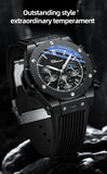 CHENXI Top Brand Luxury Watches for Mens Creative Fashion Luminous Dial with Chronograph Clock Male Casual Wristwatches