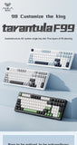 Aula F99 Gaming Mechanical Keyboard Three Mode 2.4g Wireless Bluetooth Wired Hot Swap PBT Gasket RGB For Games Typing 99 Keys