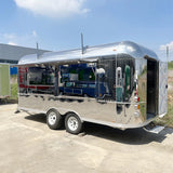 Customized Full Kitchen Food Trailer Stainless Steel Snacks Hotdogs Candies Chips Ice Cream Fast Food Truck Package