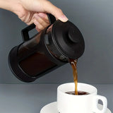 1pc-Black teapot, steaming pot, wooden handle, wooden cover of dual-purpose tea set, suitable for family, restaurant, hotel