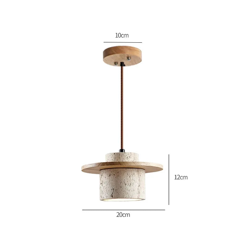 Wabi-sabi wind yellow cave stone chandelier vintage homestay bedroom bedside lamp bar restaurant restaurant cafe lamp