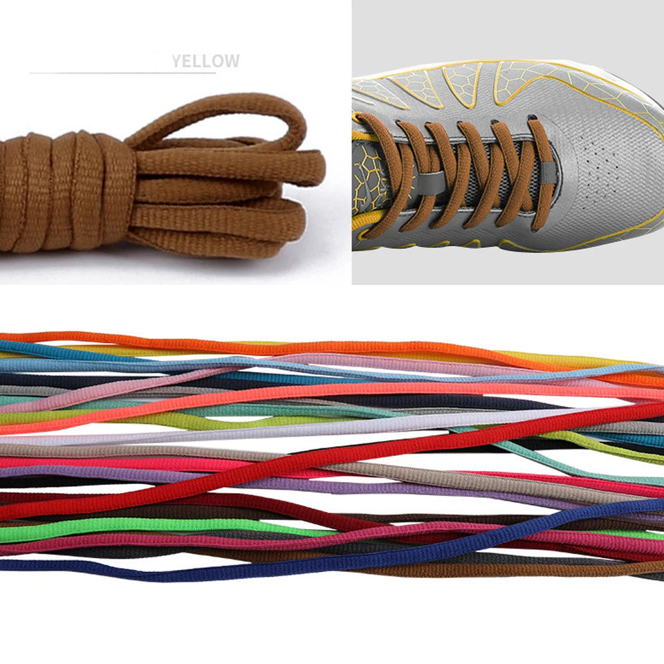 1 Pair Oval Athletic Shoelaces Half Round Shoe Laces for Sneakers,Shoelaces for Athletic Running Sneakers Shoes Boot Strings