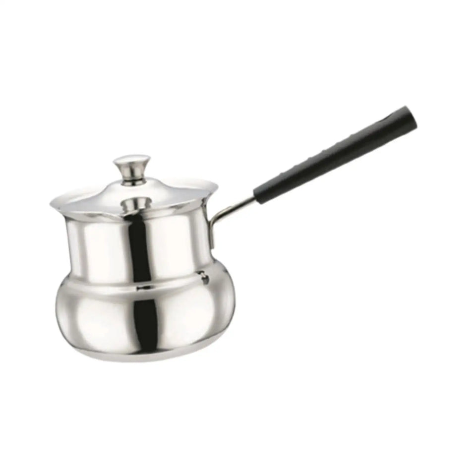 Coffee Pot with Handle Butter Melting Pan Milk Butter Warmer Pot Coffee Maker for Camping Home Kitchen Office Restaurant