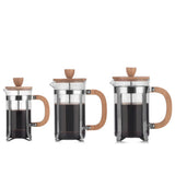 Hot-selling Wholesale Customized Coffee Moka Pot with wood handle and strainer