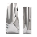 100pcs Silver Dumb Aluminum Foil Bags Heat Seal - Top Open Mylar Foil Bag Matte Surface Plastic Food Package Spices/Sauce Pouch