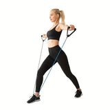 Resistance Band Set with Handles – 3 Levels of Strength for Home Gym, Yoga & Rehab, Full Body Workout Kit