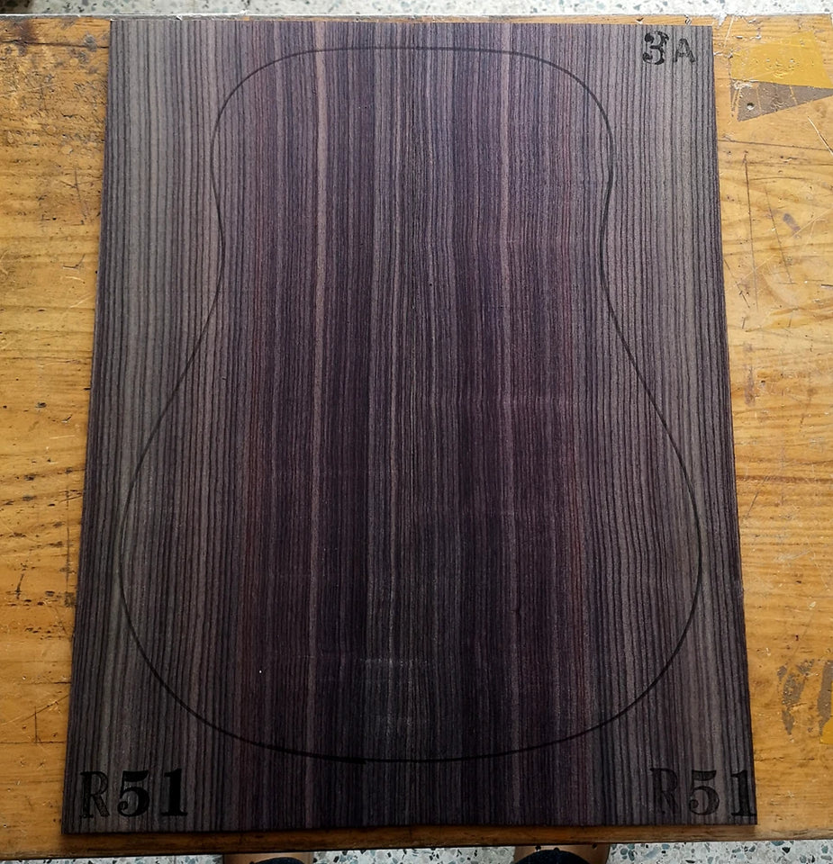 AAA Grade India Rose guitar back/side board All-Solid acoustic Guitar making material accessories Solid Woods Number selection