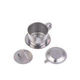 Stainless Steel Coffee Filter Infuse Cup Vietnamese Coffee Dripper Maker Pot Portable Coffee Drip Strainer Kitchen Tools 1PC