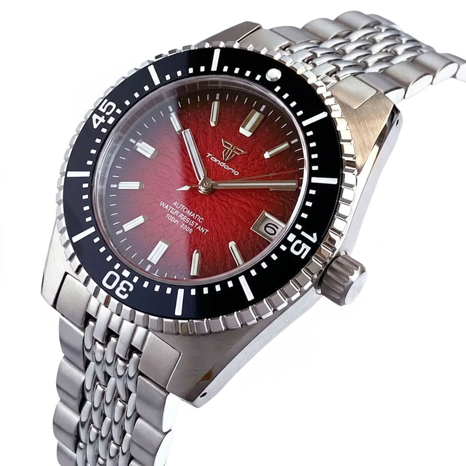 Tandorio 62MAS Style NH35A Automatic Watch For Men 200M Waterproof Diving Mechanical Watches Sapphire Glass Luminous New