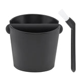 Serviceable Shock Absorption Coffee Knock Box with Espresso Cleaning Brush, Removable Knock Bar Espresso Dump Bin