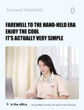 Mini Fan Silent Neck Hanging Fan Usb Portable Bladeless Rechargeable Led Digital Display Electric Air Cooler Summer Sports Fan