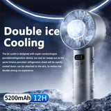 2025 New Cooling Handheld Fan with Ice Pack and Silent Operation100 Portable High-Speed Fan USB Mini Fan
