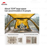 Naturehike Dune 7.6 Camping Tent 2 People 4 Season Tent Ultralight PU2000mm Outdoor Travel iking Tent With Chimney Screen Window