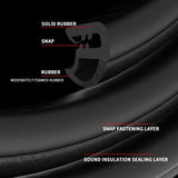 Car Door Seal Strip Rubber Car Door Side Sealing Weatherstrip For Car Waterproof Noise Insulation Sealant Auto Protection