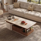 Tea Making Integration Rectangle Coffee Table Storage Fashion Living Room Center Sofa Side Table Interior Decor Items Furniture