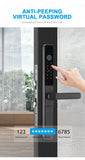 TTLock APP Waterproof Fingerprint Password Smart Lock For Outdoor Pull Push Sliding Aluminum Door 2885/ 3585/ 4585 /6085 Mortise