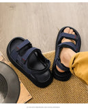 Summer Trendy Beach Sandals Casual Slip on Slippers, Lightweight Breathable Non Slip Soft Sole for Daily Casual Walking