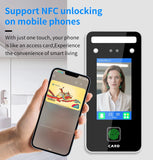 AI-Powered Biometric Fingerprint and Face Recognition 4.3in Turnstile Card Reader for Time Attendance and Access Control
