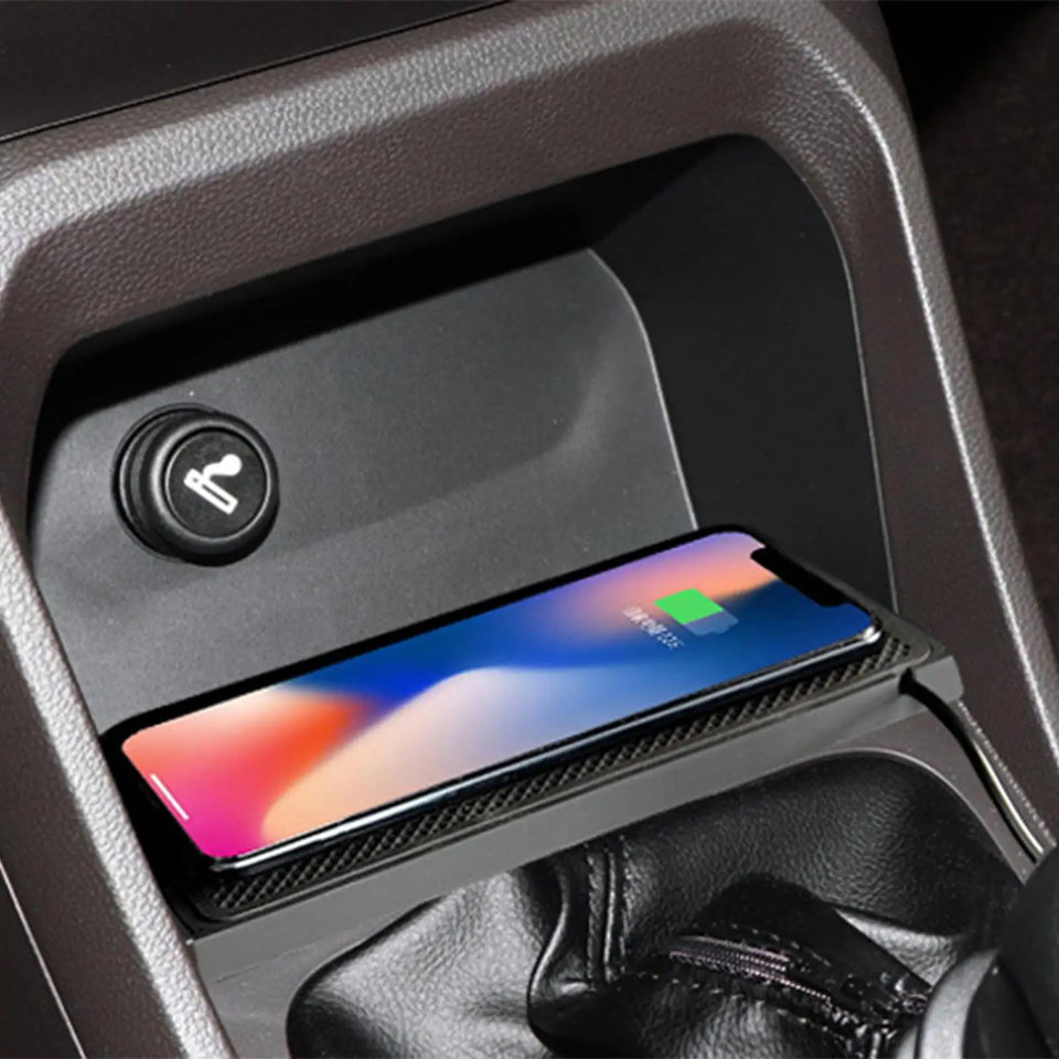 Wireless Phone Charger Wireless Car Charger Pad For Car 39 Inch Cable Automatic Sensing Non-Slip Charging Mat For Phone Vehicle