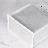 StoBag 50pcs White Cotton Paper Coffee Beans Packaging Bag with/No Valve Sealed for Powder Nuts Storage Stand Up Reusable Pouch
