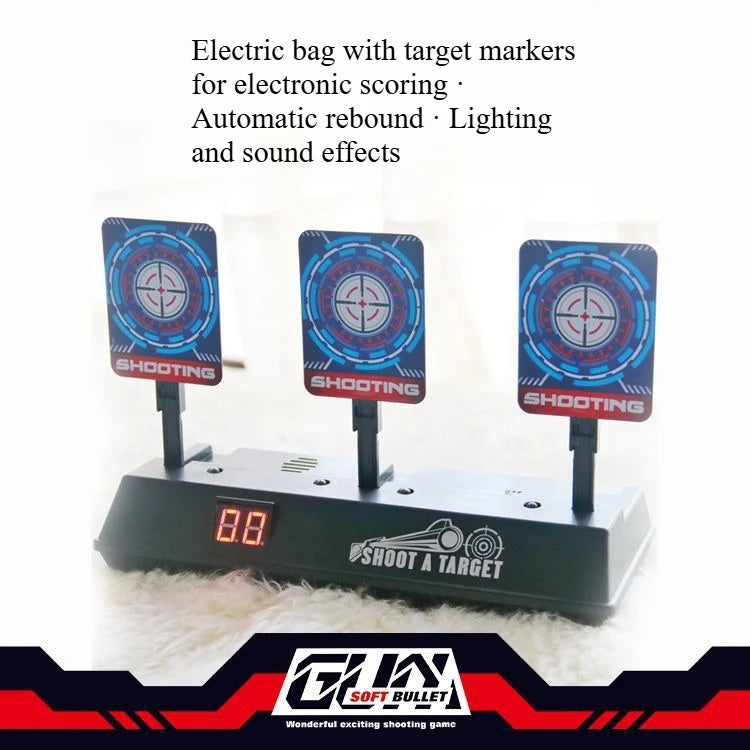 Electronic Scoring Target Moving Shooting Training Electric Soft-bullet Gun Toy Target Battle Practice Target Automatic Reset