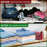 8/4/2pcs Transparent Closet Shelf Dividers – Clear Wardrobe Organizers for Clothing, Books & Storage