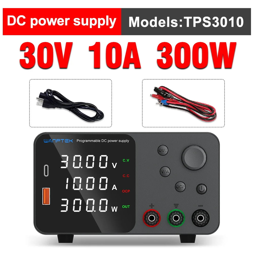 Wanptek Adjustable DC power supply 30V 5A 10A 60V 5A 120V 3A 160V 2A Lab Bench Power Source Stabilized Voltage power supply