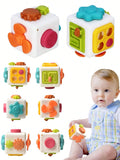 6 in 1 Montessori Educational Toys Sensory Busy Board Baby Practice Skills Cube Fidget Educational Toys for Girl Boy gift
