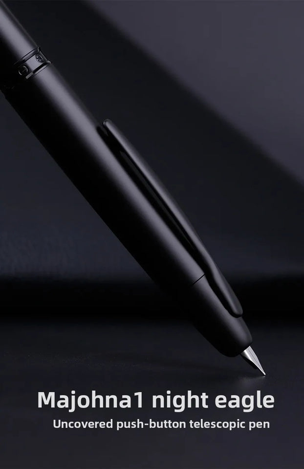 MOONMAN A1 Metal Press fountain pen Fish scale pattern design EF 0.4MM Nib writing ink pens school office supplies gifts pen