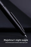 MOONMAN A1 Metal Press fountain pen Fish scale pattern design EF 0.4MM Nib writing ink pens school office supplies gifts pen