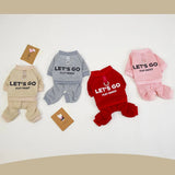 4 Legs Dog Hoodies Jumpsuit for Small Dogs Puppy Clothes Sport Dog Pullover Sweatshirt Doggies Winter Coat Warm Pet Cat Apparel