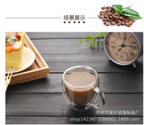 150/250/350/450ml Heat Resistant Double Wall Coffee Cup Transparent Glass Whiskey Tea Milk Cups Cold Beverage Wine Mug Drinkware