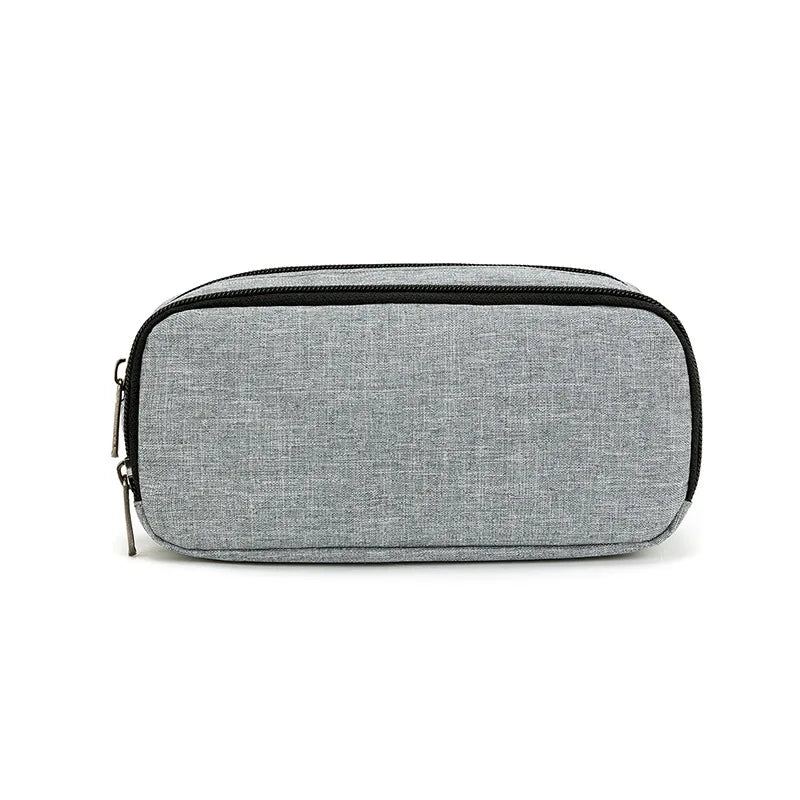 Pencil Case Large Space Storage 2 Compartment Pouch Double Side Opened Student Stationery Pen Bag Desk Organizer School Supplies
