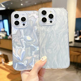 Luxury Laser Silver Gradient Phone Case For Xiaomi Redmi Note 13 12 11 10 Pro Plus 12S 11S Redmi 12 13C Poco X3 X6 M6 Pro Cover
