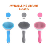 Pet Hair Remover Comb One Click Self Cleaning Brush for Dogs Cats Grooming Tool Effectively Remove Loose Floating Fur Shedding