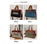 Canvas handbags women's 2023 new fashion all-match tote bag style large capacity shoulder messenger bag for woman