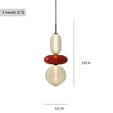 Modern Colorful Glass Hanging Pendant Light Chandelier for Loft Living Room Restaurant Nordic Coffee Restaurant Lighting Fixture