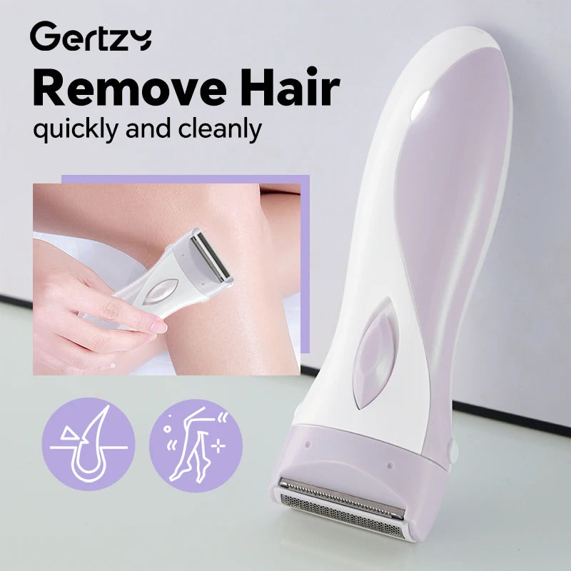 Professional body hair trimmer - USB rechargeable, used for smooth full body beauty