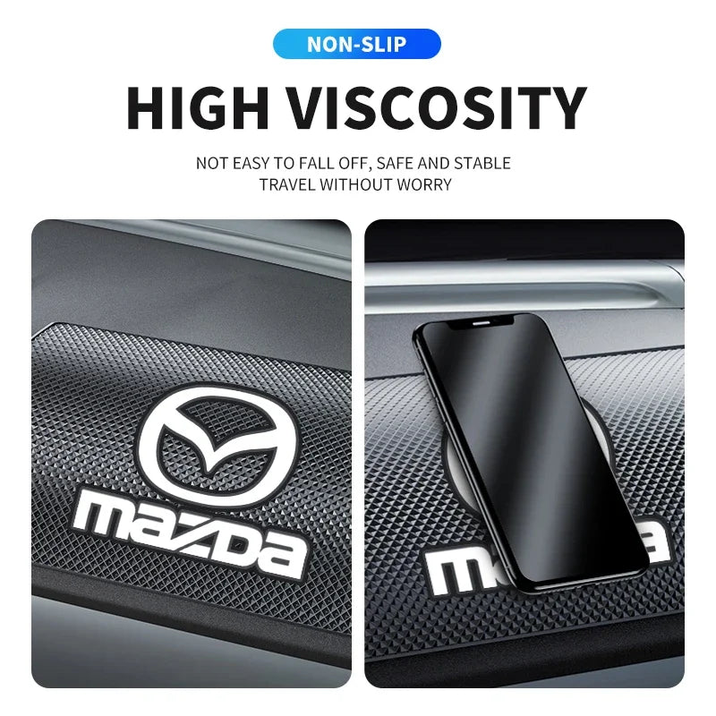 1PCS Car Anti-Slip Mat Pad Rubber Mobile Sticky Dashboard Phone Stand Non-Slip Mat For MAZDA 3 BK BL 5 CR CW 6 II GH CX-7 ER MX5