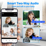 Tuya WiFi Camera 1080P HD Indoor Security Monitor Smart Life APP Real-time Surveillance Camera Supports Two-way Voice Intercom