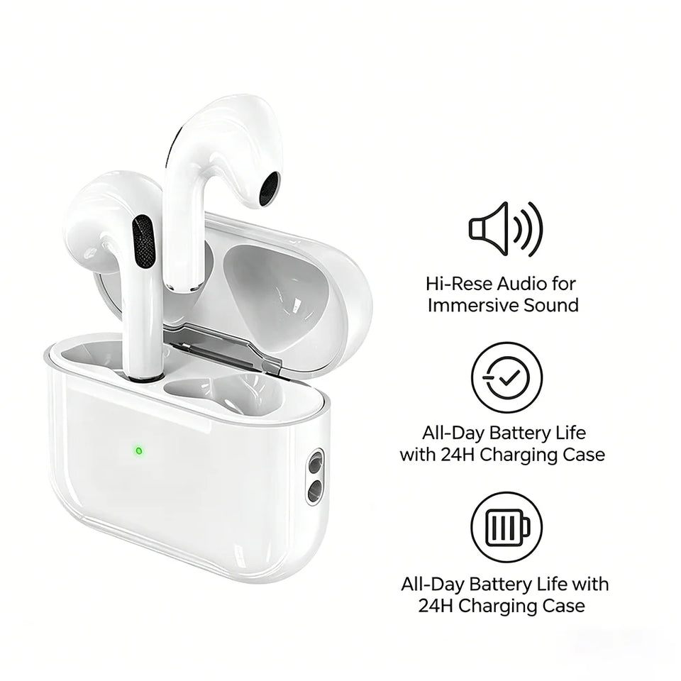 TWS Wireless Bluetooth Earphones ANC Noise Reduction earbuds With Microphone for iOS Android PC