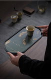 Tea Tray Dry Small Absorbent Tea Table Household 2024 New Pot Bearing Guochao Tea Ceremony Serving Tray